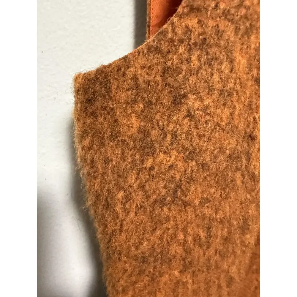 Blumarine Dress Womens IT 44 US 8 Brown Wool Blend Boucle Shift Made in Italy - Picture 6 of 14